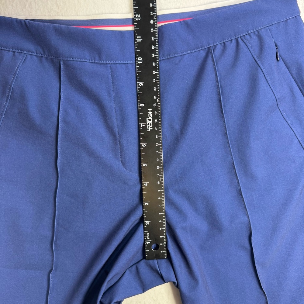 Lucky In Love Women’s L Blue Pull‑On Golf Shorts 9” Stretch - Picture 8 of 11